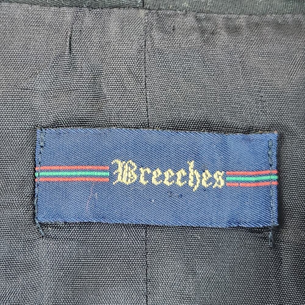 Breeches Womens Suit Vest L Black Shawl Collar 8-Button Lined USA Made Vintage - Picture 6 of 12